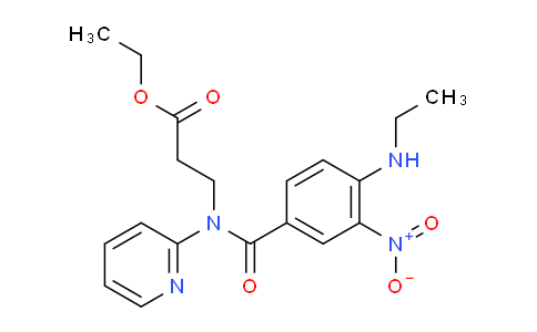 AM245813 | 1260817-88-6 | Ethyl 3-(4-(ethylamino)-3-nitro-N-(pyridin-2-yl)benzamido)propanoate