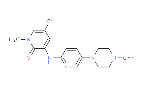 5-Bromo-1-methyl-3-((5-(4-methylpiperazin-1-yl)pyridin-2-yl)amino)pyridin-2(1H)-one