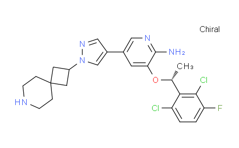 (R)-5-(1-(7-Azaspiro[3.5]nonan-2-yl)-1H-pyrazol-4-yl)-3-(1-(2,6-dichloro-3-fluorophenyl)ethoxy)pyridin-2-amine