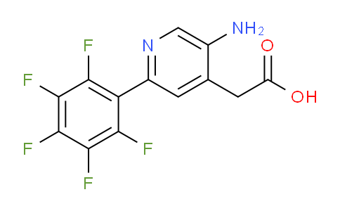 5-Amino-2-(perfluorophenyl)pyridine-4-acetic acid
