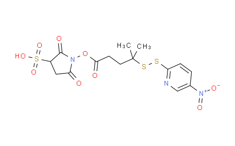 1-(4-Methyl-4-((5-nitropyridin-2-yl)disulfanyl)pentanoyloxy)-2,5-dioxopyrrolidine-3-sulfonic acid