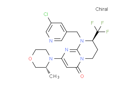 AM246429 | 1946010-79-2 | (R)-1-((5-Chloropyridin-3-yl)methyl)-8-((R)-3-methylmorpholino)-2-(trifluoromethyl)-3,4-dihydro-1H-pyrimido[1,2-a]pyrimidin-6(2H)-one