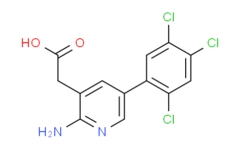 2-Amino-5-(2,4,5-trichlorophenyl)pyridine-3-acetic acid