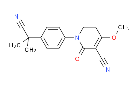 AM246493 | 1236409-68-9 | 1-(4-(2-Cyanopropan-2-yl)phenyl)-4-methoxy-2-oxo-1,2,5,6-tetrahydropyridine-3-carbonitrile