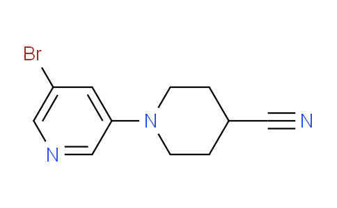 1-(5-Bromopyridin-3-yl)piperidine-4-carbonitrile