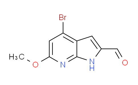 4-Bromo-6-methoxy-1H-pyrrolo[2,3-b]pyridine-2-carbaldehyde
