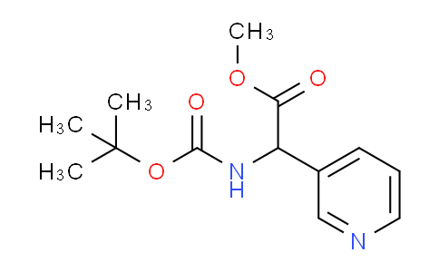 AM246549 | 1456506-88-9 | Methyl 2-((tert-butoxycarbonyl)amino)-2-(pyridin-3-yl)acetate
