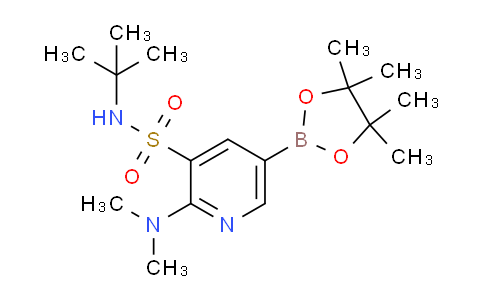 N-(tert-Butyl)-2-(dimethylamino)-5-(4,4,5,5-tetramethyl-1,3,2-dioxaborolan-2-yl)pyridine-3-sulfonamide