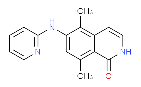 AM246632 | 1049319-14-3 | 5,8-Dimethyl-6-(pyridin-2-ylamino)isoquinolin-1(2H)-one