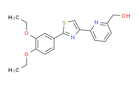 (6-(2-(3,4-Diethoxyphenyl)thiazol-4-yl)pyridin-2-yl)methanol