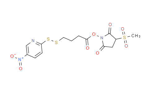 3-(Methylsulfonyl)-2,5-dioxopyrrolidin-1-yl 4-((5-nitropyridin-2-yl)disulfanyl)butanoate