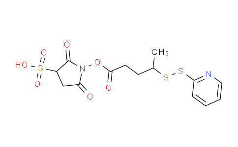 2,5-Dioxo-1-(4-(pyridin-2-yldisulfanyl)pentanoyloxy)pyrrolidine-3-sulfonic acid