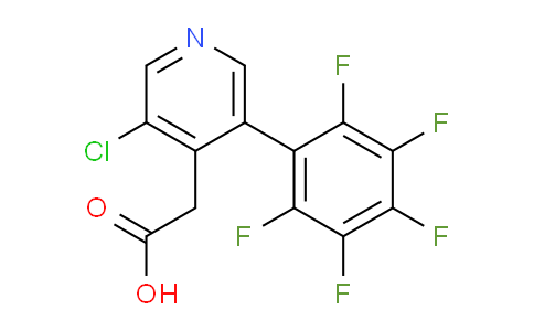 3-Chloro-5-(perfluorophenyl)pyridine-4-acetic acid