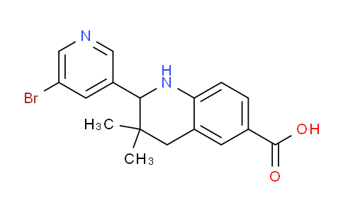AM246848 | 1363405-83-7 | 2-(5-Bromopyridin-3-yl)-3,3-dimethyl-1,2,3,4-tetrahydroquinoline-6-carboxylic acid