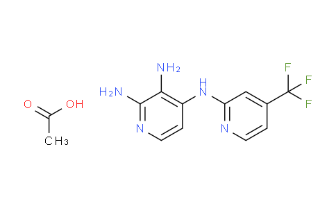 N4-(4-(Trifluoromethyl)pyridin-2-yl)pyridine-2,3,4-triamine acetate