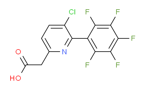 3-Chloro-2-(perfluorophenyl)pyridine-6-acetic acid