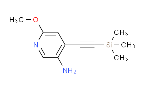 6-Methoxy-4-((trimethylsilyl)ethynyl)pyridin-3-amine