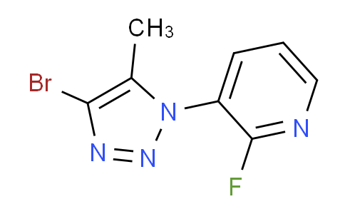 3-(4-Bromo-5-methyl-1H-1,2,3-triazol-1-yl)-2-fluoropyridine