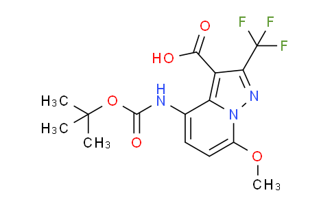AM247083 | 1454802-84-6 | 4-((tert-Butoxycarbonyl)amino)-7-methoxy-2-(trifluoromethyl)pyrazolo[1,5-a]pyridine-3-carboxylic acid