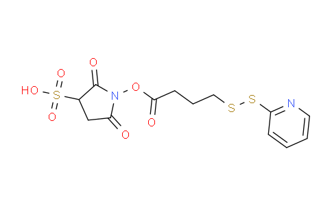 2,5-Dioxo-1-(4-(pyridin-2-yldisulfanyl)butanoyloxy)pyrrolidine-3-sulfonic acid