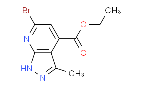 Ethyl 6-bromo-3-methyl-1H-pyrazolo[3,4-b]pyridine-4-carboxylate