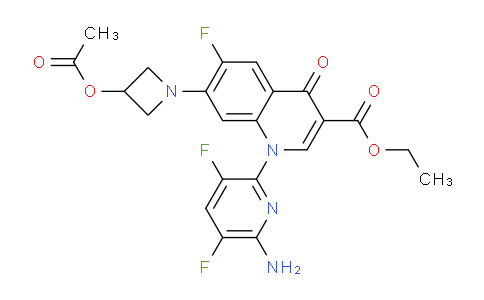AM247340 | 1788054-85-2 | Ethyl 7-(3-acetoxyazetidin-1-yl)-1-(6-amino-3,5-difluoropyridin-2-yl)-6-fluoro-4-oxo-1,4-dihydroquinoline-3-carboxylate
