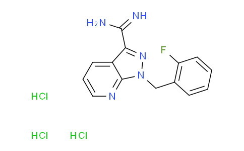 1-(2-Fluorobenzyl)-1H-pyrazolo[3,4-b]pyridine-3-carboximidamide trihydrochloride