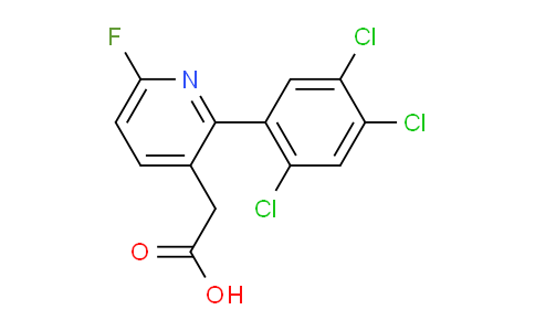 6-Fluoro-2-(2,4,5-trichlorophenyl)pyridine-3-acetic acid