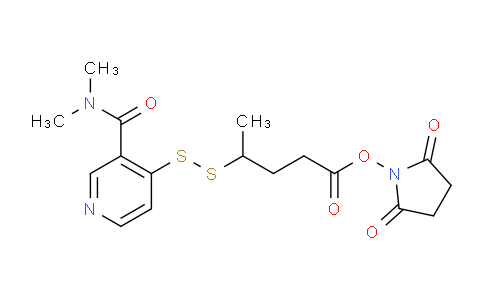 2,5-Dioxopyrrolidin-1-yl 4-((3-(dimethylcarbamoyl)pyridin-4-yl)disulfanyl)pentanoate
