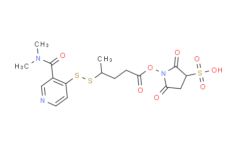 AM247588 | 663599-11-9 | 1-(4-((3-(Dimethylcarbamoyl)pyridin-4-yl)disulfanyl)pentanoyloxy)-2,5-dioxopyrrolidine-3-sulfonic acid
