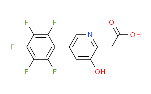 3-Hydroxy-5-(perfluorophenyl)pyridine-2-acetic acid