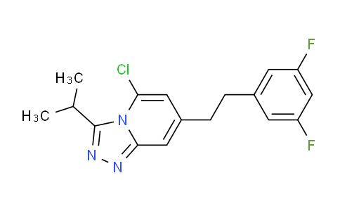 5-Chloro-7-(3,5-difluorophenethyl)-3-isopropyl-[1,2,4]triazolo[4,3-a]pyridine