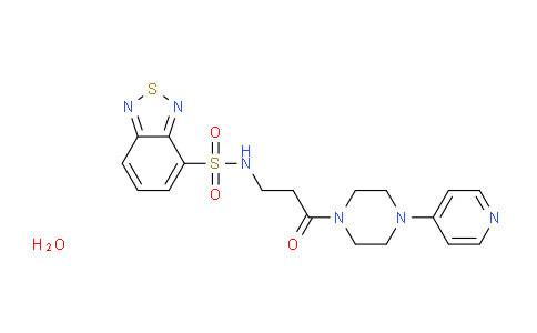 N-(3-oxo-3-(4-(Pyridin-4-yl)piperazin-1-yl)propyl)benzo[c][1,2,5]thiadiazole-4-sulfonamide hydrate