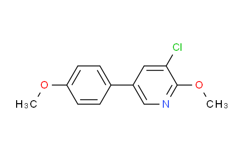 3-Chloro-2-methoxy-5-(4-methoxyphenyl)pyridine