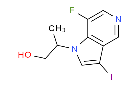 2-(7-Fluoro-3-iodo-1H-pyrrolo[3,2-c]pyridin-1-yl)propan-1-ol