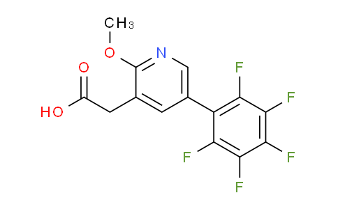 2-Methoxy-5-(perfluorophenyl)pyridine-3-acetic acid