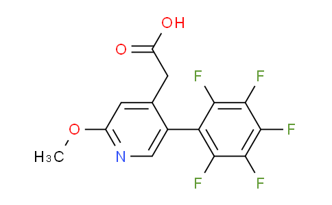 2-Methoxy-5-(perfluorophenyl)pyridine-4-acetic acid