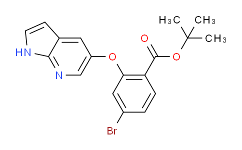 AM247744 | 1628047-84-6 | tert-Butyl 2-((1H-pyrrolo[2,3-b]pyridin-5-yl)oxy)-4-bromobenzoate