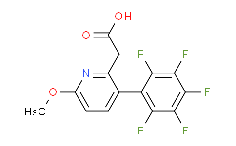 AM24775 | 1261648-98-9 | 6-Methoxy-3-(perfluorophenyl)pyridine-2-acetic acid