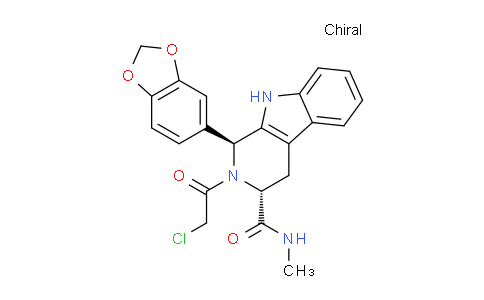 (1S,3R)-1-(Benzo[d][1,3]dioxol-5-yl)-2-(2-chloroacetyl)-N-methyl-2,3,4,9-tetrahydro-1H-pyrido[3,4-b]indole-3-carboxamide