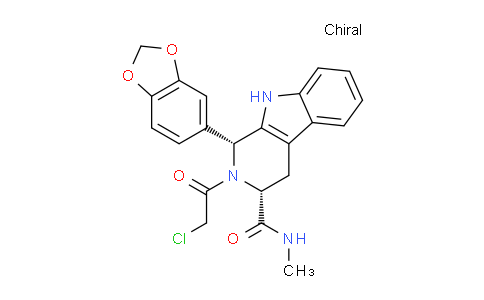 AM247828 | 951661-81-7 | (1R,3R)-1-(Benzo[d][1,3]dioxol-5-yl)-2-(2-chloroacetyl)-N-methyl-2,3,4,9-tetrahydro-1H-pyrido[3,4-b]indole-3-carboxamide