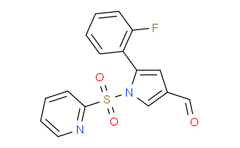 5-(2-Fluorophenyl)-1-(pyridin-2-ylsulfonyl)-1h-pyrrole-3-carbaldehyde