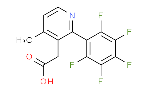 AM24789 | 1261643-78-0 | 4-Methyl-2-(perfluorophenyl)pyridine-3-acetic acid