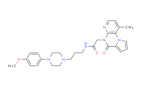 N-(3-(4-(4-methoxyphenyl)piperazin-1-yl)propyl)-2-(1-methyl-6-oxopyrido[2,3-e]pyrrolo[1,2-a]pyrazin-5(6h)-yl)acetamide
