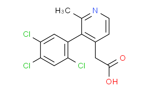 AM24797 | 1261568-34-6 | 2-Methyl-3-(2,4,5-trichlorophenyl)pyridine-4-acetic acid