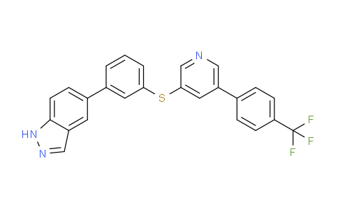 AM247987 | 1243100-04-0 | 5-(3-(5-(4-(Trifluoromethyl)phenyl)pyridin-3-ylthio)phenyl)-1h-indazole