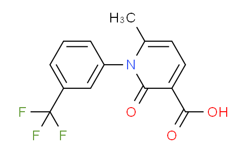 6-Methyl-2-oxo-1-(3-(trifluoromethyl)phenyl)-1,2-dihydropyridine-3-carboxylic acid