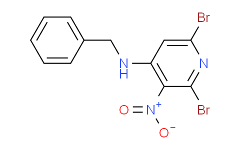 N-benzyl-2,6-dibromo-3-nitropyridin-4-amine