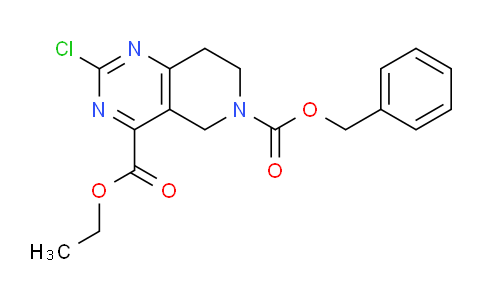 6-Benzyl 4-ethyl 2-chloro-7,8-dihydropyrido[4,3-d]pyrimidine-4,6(5h)-dicarboxylate