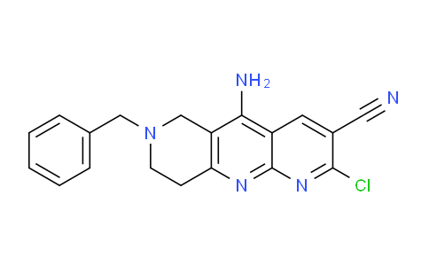 5-Amino-7-benzyl-2-chloro-6,7,8,9-tetrahydropyrido[2,3-b][1,6]naphthyridine-3-carbonitrile